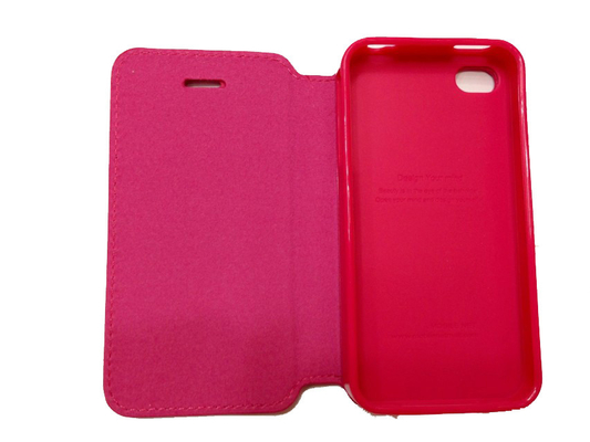 di buona qualità Plastica molle rossa della cassa di cuoio del cellulare dell'unità di elaborazione per il iPhone 5s/iPhone 5c le vendite