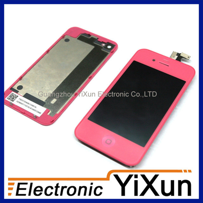 di buona qualità LCD con i kit di sostituzione Assembly digitalizzatore Pink per IPhone 4 parti OEM le vendite