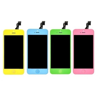 di buona qualità Giallo/rosa/verde/OEM LCD blu dell'Assemblea del convertitore analogico/digitale di iPhone 5C le vendite