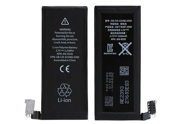 di buona qualità batteria interna della sostituzione di iPhone di 1420mAh 3.7V per il iPhone di Apple 4 4G le vendite